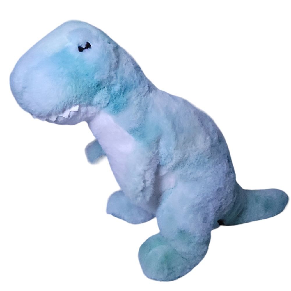 FAO Schwarz T-Rex Dinosaur Plush Adorable Cuddly Stuffed Animal Blue 13” Tall